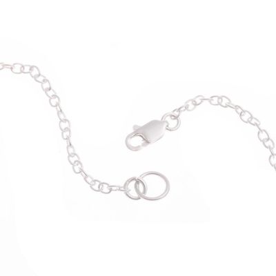 Alternate image for Heart Pattern Cat-Shaped Sterling Silver Pendant Necklace Heart of the Cat