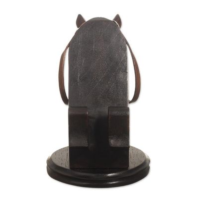Alternate image for Hand Carved Horse Cellphone Holder Indomitable Force