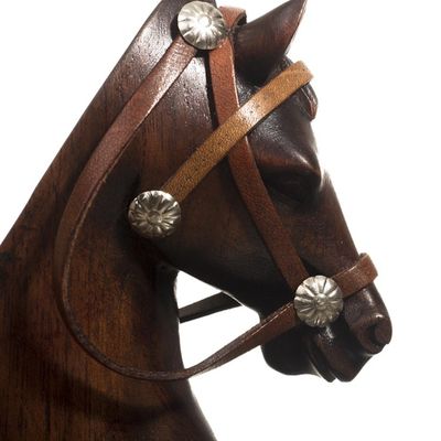 Alternate image for Hand Carved Horse Cellphone Holder Indomitable Force