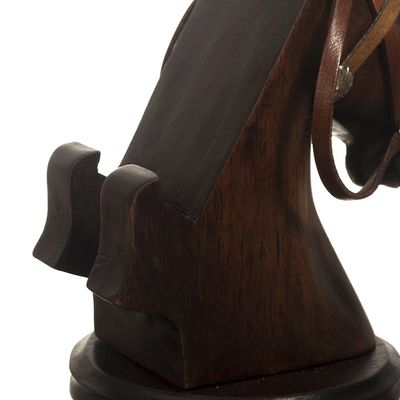Alternate image for Hand Carved Horse Cellphone Holder Indomitable Force