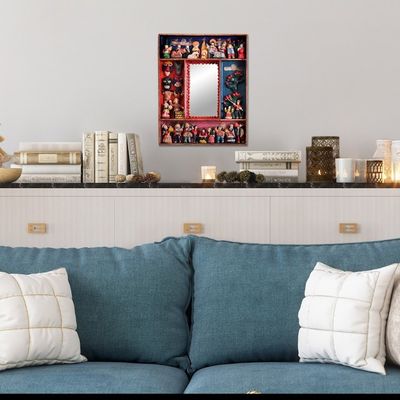 Alternate image for Hand Made Folk Art Mirror from Peru Little Carnaval