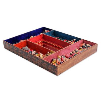 Alternate image for Hand Made Folk Art Mirror from Peru Little Carnaval