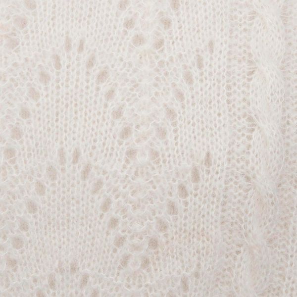 Alternate image for Cable Knit Baby Alpaca Blend Pullover in Ivory from Peru Warm Charm