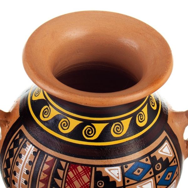 Alternate image for Inca-Style Ceramic Decorative Vase Hand-Painted in Peru Inca Majesty