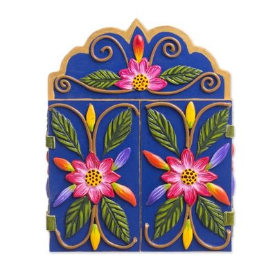 Alternate image for Wood and Ceramic Nativity Scene Retablo from Peru Wonderful Nativity