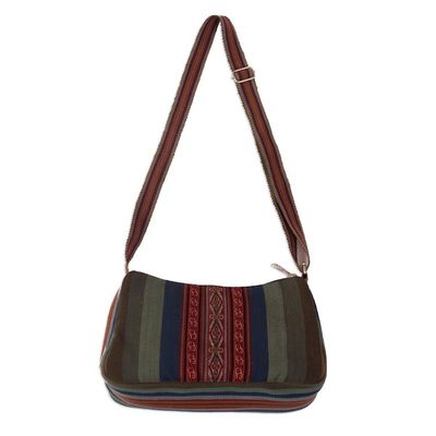 Alternate image for Multicolored Alpaca Shoulder Bag Mists of Cusco