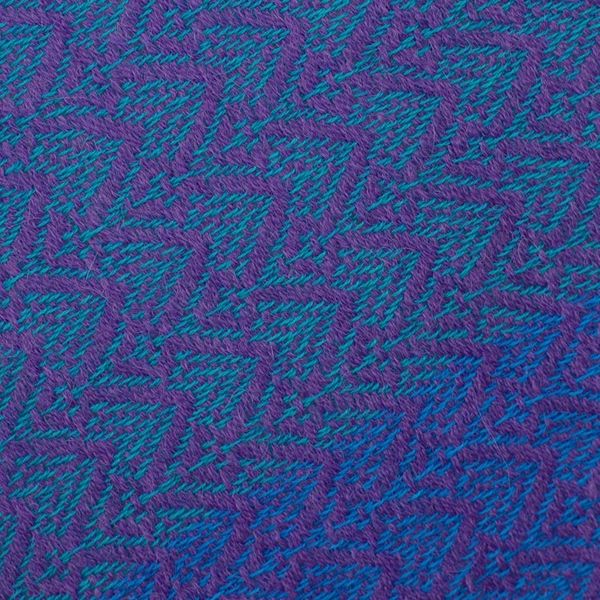 Alternate image for Hand Woven Striped Alpaca Blend Shawl from Peru Serene Radiance