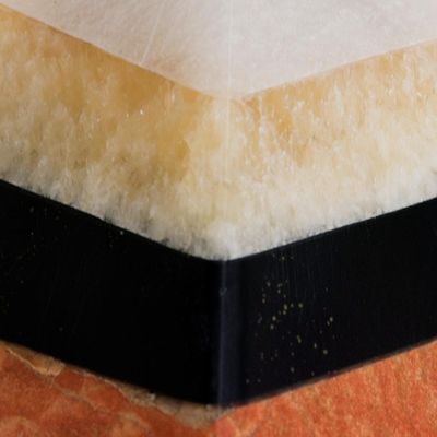 Alternate image for Handcrafted Gemstone Pyramid Paperweight Sculpture Natural Energy