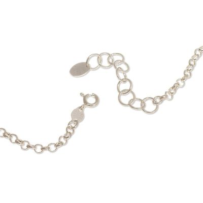 Alternate image for Handcrafted Heart-Themed Sterling Silver Necklace from Peru Unconditional Love