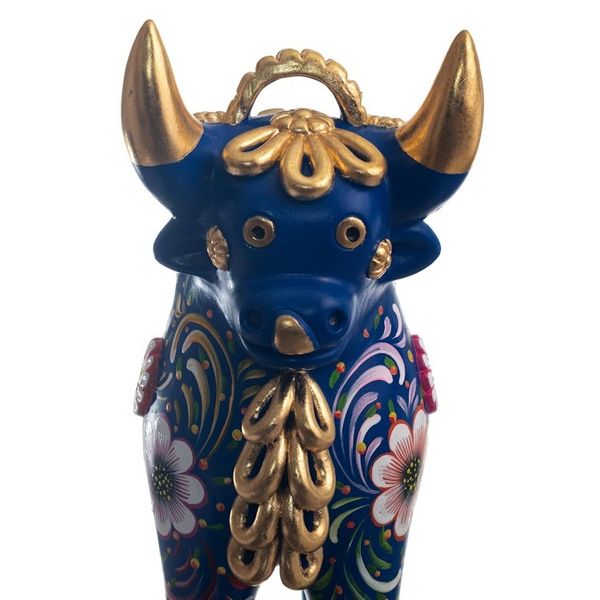 Alternate image for Handmade Ceramic Bull Sculpture Big Pucar Bull in Blue
