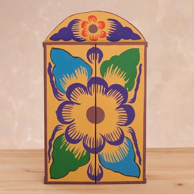 Alternate image for Folk Art Wood Retablo Sculpture from Peru Yawar Fiesta