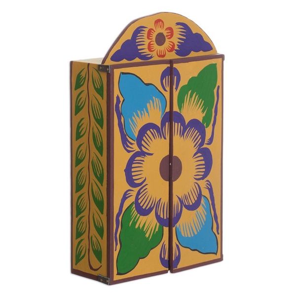 Alternate image for Folk Art Wood Retablo Sculpture from Peru Yawar Fiesta
