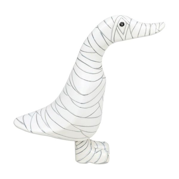 Alternate image for Handcrafted Bamboo Root and Teak Wood Mummy Duck Figurine Mummy Duck