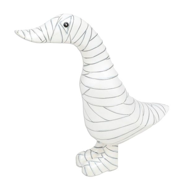 Alternate image for Handcrafted Bamboo Root and Teak Wood Mummy Duck Figurine Mummy Duck