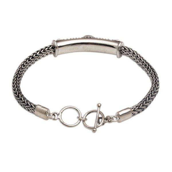 Alternate image for Gold Accent 925 Silver Amethyst Pendant Bracelet form Bali Center of Hope