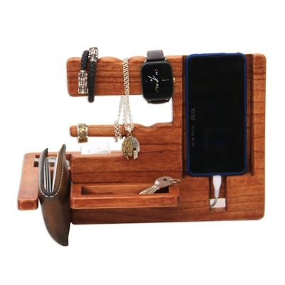 Alternate image for Natural-Finish Jempinis Wood Organizer from Bali Singaraja Natural