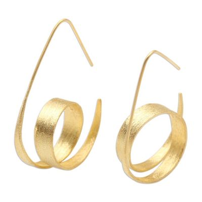 Alternate image for Gold-Plated Sterling Silver Drop Earrings Love Myself