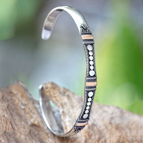 Alternate image for Gold Plated Sterling Silver Cuff Bracelet So Close
