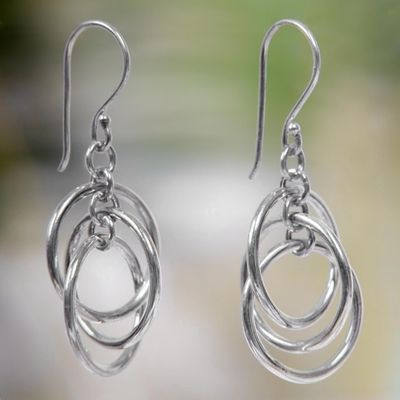 Alternate image for Sterling silver dangle earrings Ring Ring