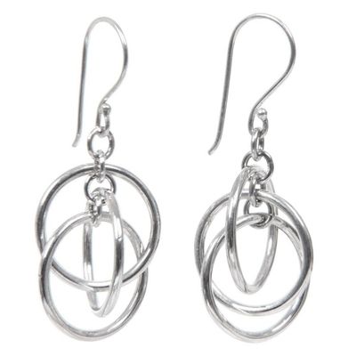 Alternate image for Sterling silver dangle earrings Ring Ring
