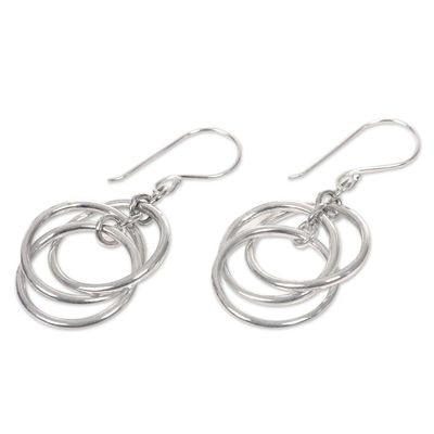 Alternate image for Sterling silver dangle earrings Ring Ring