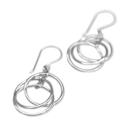 Alternate image for Sterling silver dangle earrings Ring Ring