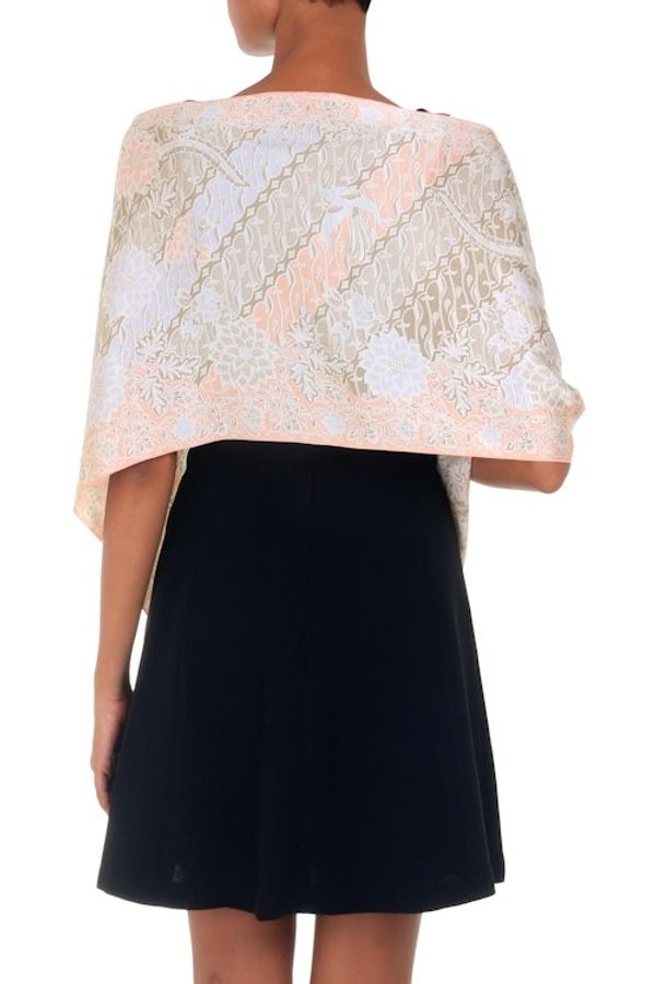Alternate image for Batik Silk Scarf from Indonesia Feminine
