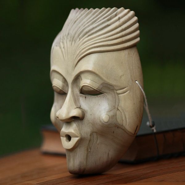 Alternate image for Unique Modern Wood Mask The Whistler