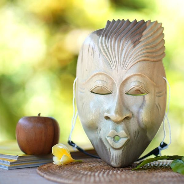 Alternate image for Unique Modern Wood Mask The Whistler