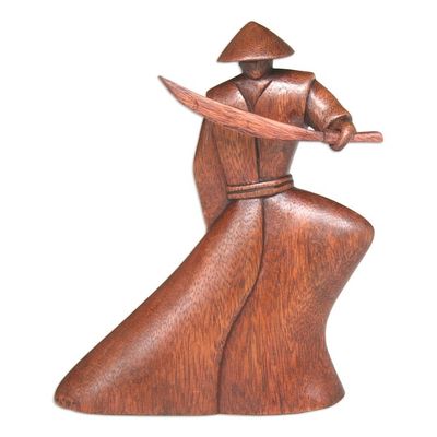 Alternate image for Unique Wood Sculpture Loyal Samurai