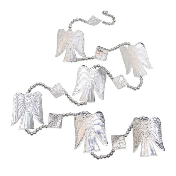 Alternate image for Handmade Aluminum Angel Ornament Garlands Set of 3 Line of Angels
