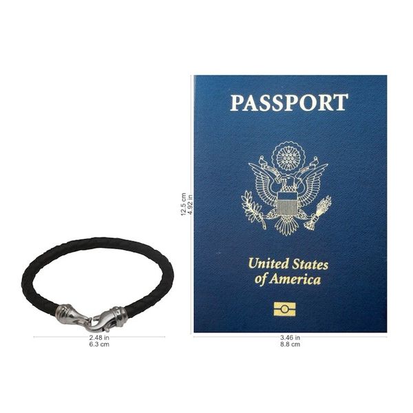 Alternate image for Mens Leather Braided Cord Bracelet from Bali Serpent Style