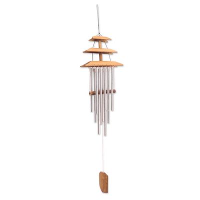 Alternate image for Artisan Crafted Bamboo Wind Chime Balinese Temple