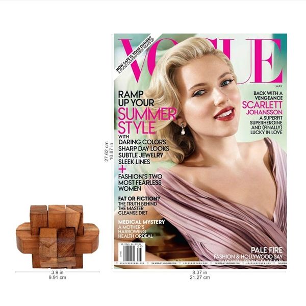 Alternate image for Artisan Crafted Upcycled Teak Wood Puzzle from Java Focus