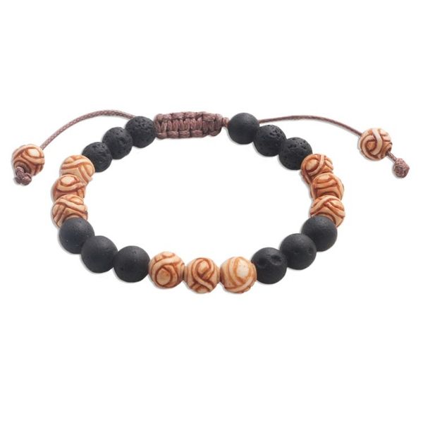 Alternate image for Balinese Chakra Lava Stone Beaded Unity Bracelet Chakra Unity