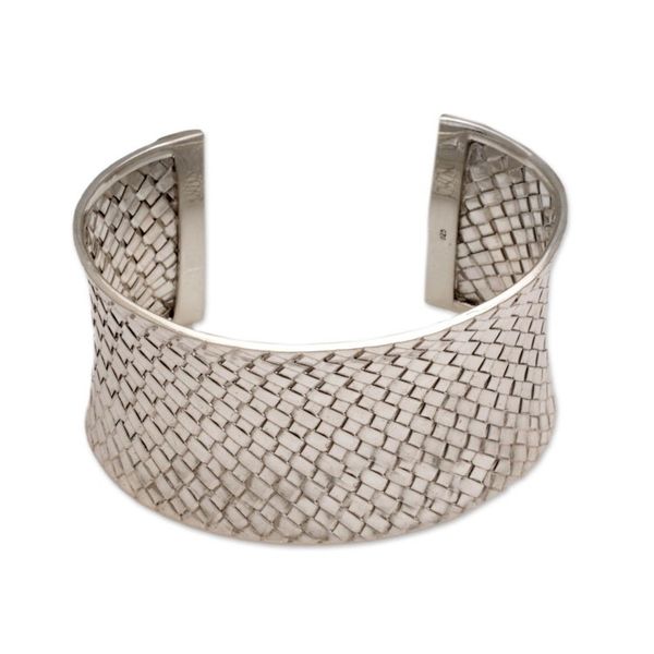 Alternate image for Sterling silver cuff bracelet Circle of Joy