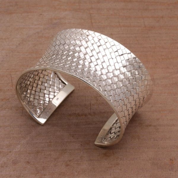 Alternate image for Sterling silver cuff bracelet Circle of Joy