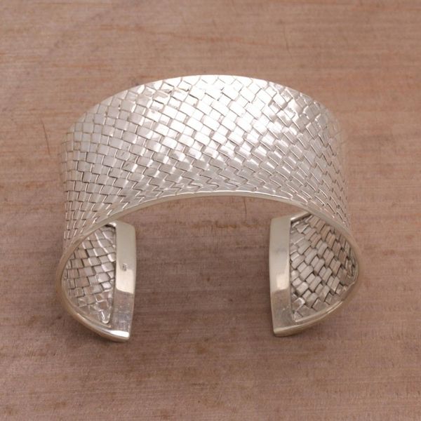 Alternate image for Sterling silver cuff bracelet Circle of Joy