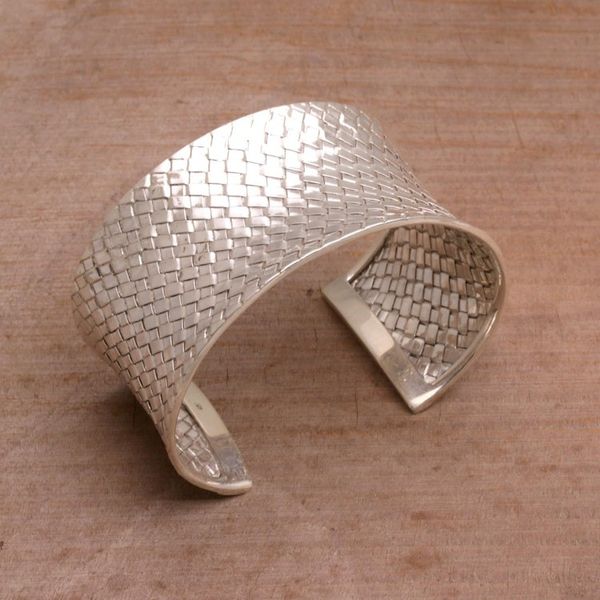 Alternate image for Sterling silver cuff bracelet Circle of Joy