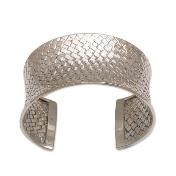 Alternate image for Sterling silver cuff bracelet Circle of Joy