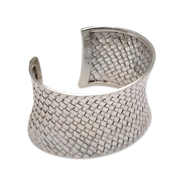 Alternate image for Sterling silver cuff bracelet Circle of Joy