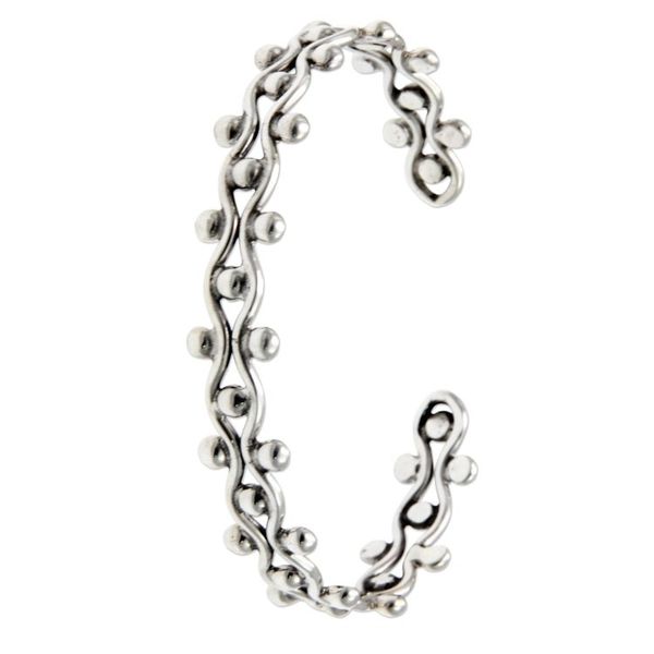 Alternate image for Sterling Silver Cuff Bracelet from Indonesia Floral Buds