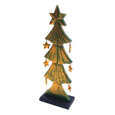 Alternate image for Wood Christmas Tree Tabletop Decor from Bali Starry Christmas Tree