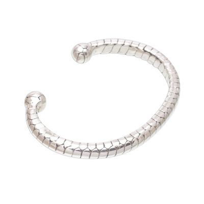 Alternate image for Sterling Silver Cuff Bracelet Handcrafted in Bali Komodo Cuff