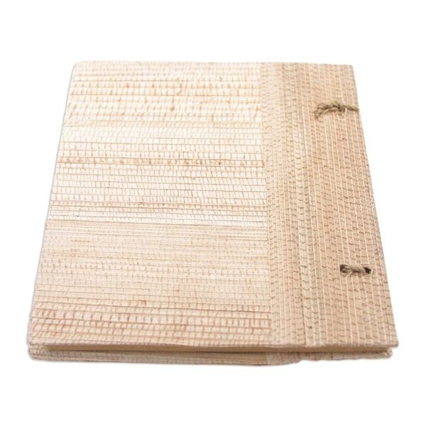 Alternate image for Hand-Crafted Eco-Friendly Natural Fiber Tree-Themed Journal Under The Tree