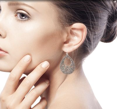 Alternate image for Sterling silver dangle earrings Bali Glam