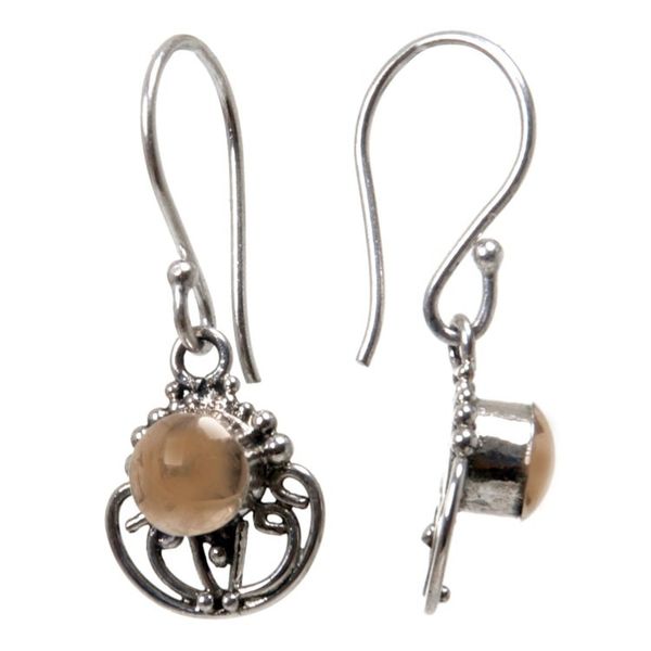 Alternate image for Gold Accent Sterling Silver Dangle Earrings Eastern Sun