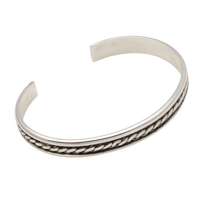Alternate image for Sleek Hand Crafted Sterling Silver Cuff Bracelet Measure by Measure