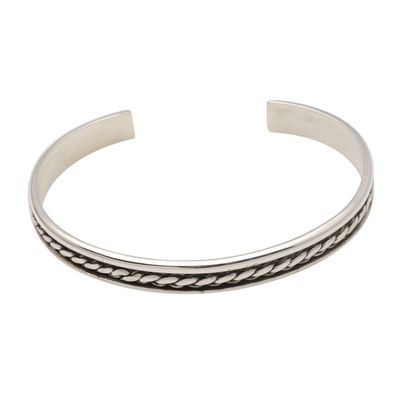 Alternate image for Sleek Hand Crafted Sterling Silver Cuff Bracelet Measure by Measure