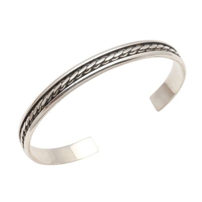 Alternate image for Sleek Hand Crafted Sterling Silver Cuff Bracelet Measure by Measure